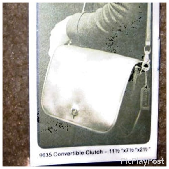 Vintage 70’s NYC Coach Convertible Clutch # 9635 in British Tan Leather - Picture 12 of 13